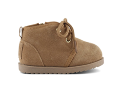 STIVALE BABY IN PELLE SCAMOSCIATA TAN
